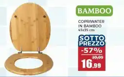 Happy Casa Copriwater in bamboo offerta
