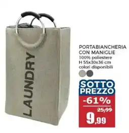 Happy Casa Portabiancheria con maniglie offerta