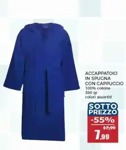 Happy Casa ACCAPPATOIO IN SPUGNA CON CAPPUCIO offerta