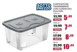 Happy Casa CONTENITORE TRASPARENTE CON COPERCHIO offerta