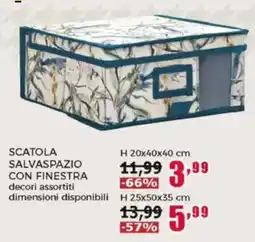 Happy Casa Scatola salvaspazio con finestra offerta