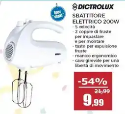 Happy Casa DICTROLUX SBATTITORE ELETTRICO 200W offerta