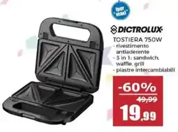 Happy Casa DICTROLUX TOSTIERA 750W offerta