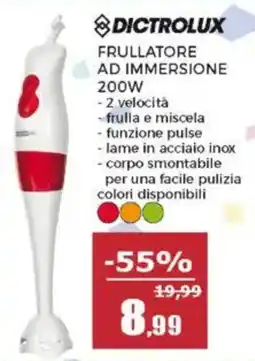 Happy Casa DICTROLUX FRULLATORE AD IMMERSIONE offerta