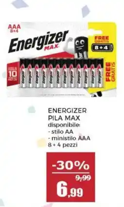 Happy Casa Energizer Pila Max offerta