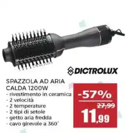 Happy Casa SPAZZOLA AD ARIA CALDA 1200W DICTROLUX offerta