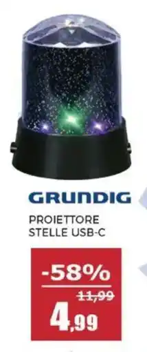 Happy Casa GRUNDIG PROIETTORE STELLE USB-C offerta