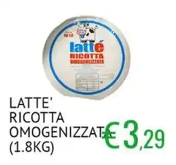Sugros Latte' Ricotta Omogeneizzata offerta