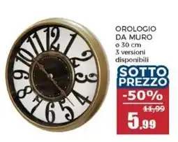Happy Casa OROLOGIO DA Muro offerta