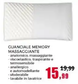 Happy Casa GUANCIALE MEMORY MASSAGGIANTE offerta
