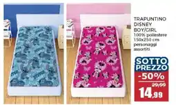 Happy Casa Trapuntino disney boy/girl offerta