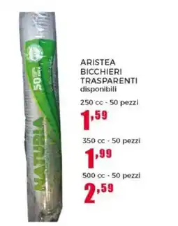 Happy Casa ARISTEA BICCHIERI TRASPARENTI offerta
