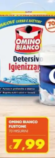 Le Bolle di Giù Giù Omino bianco fustone offerta