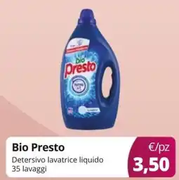 Acqua & Sapone Bio Presto Detersivo lavatrice liquido offerta