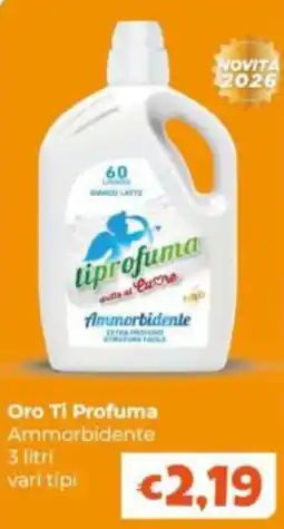Le Bolle di Giù Giù Oro Ti Profuma Ammorbidente offerta