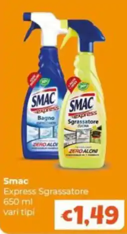 Le Bolle di Giù Giù Smac Express Sgrassatore offerta