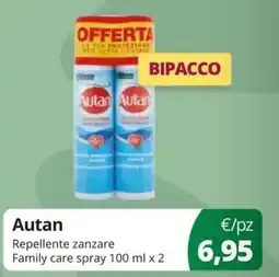 Acqua & Sapone Autan Repellente zanzare Family care spray offerta