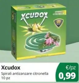 Acqua & Sapone Xcudox Spirali antizanzare citronella offerta