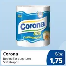 Acqua & Sapone Corona l'asciugatutto offerta