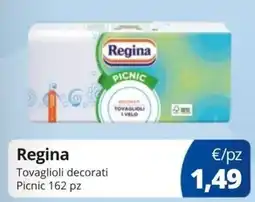 Acqua & Sapone Regina Tovaglioli decorati Picnic offerta