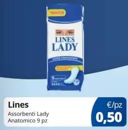 Acqua & Sapone Lines Assorbenti Lady Anatomico offerta