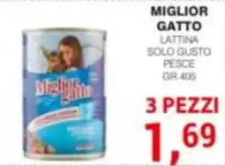 Supermercati Spesa Mia Miglior Gatto Lattina Solo Gusto Pesce offerta
