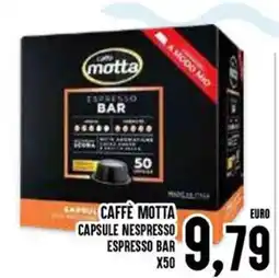 Al Discount Caffè Motta Capsule Nespresso Espresso Bar offerta