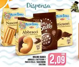 Al Discount MULINO BIANCO ABBRACCI / BATTICUORI / PAN DI STELLE / NASCONDINI offerta