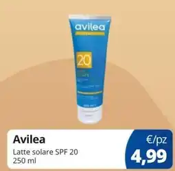 Acqua & Sapone Avilea Latte solare SPF 20 offerta