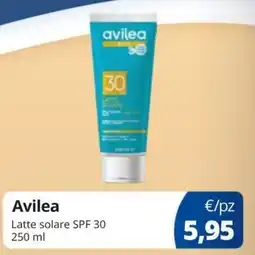 Acqua & Sapone Avilea Latte solare SPF 30 offerta