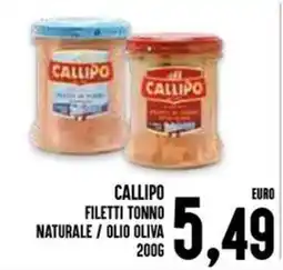 Al Discount CALLIPO FILETTI TONNO NATURALE / OLIO OLIVA offerta