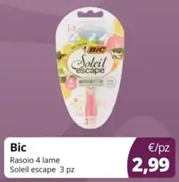 Acqua & Sapone Bic Rasoio 4 lame Soleil escape offerta