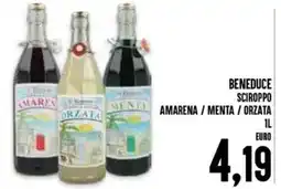 Al Discount Beneduce sciroppo amarena / menta / orzata offerta