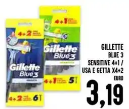 Al Discount Gillette Blue3 Sensitive offerta
