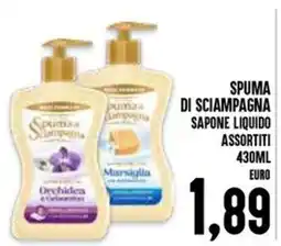 Al Discount Spuma di Sciampagna Sapone Liquido offerta