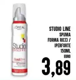 Al Discount L'Oréal Studio Line Spuma Forma Ricci / Iperforte offerta
