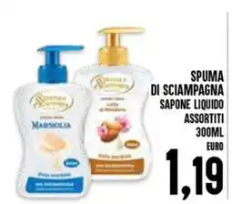 Al Discount SPUMA DI SCIAMPAGNA SAPONE LIQUIDO offerta