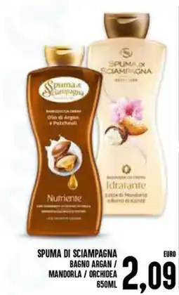 Al Discount Spuma di Sciampagna Bagno Argan offerta