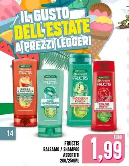 Al Discount FRUCTIS BALSAMO / SHAMPOO offerta