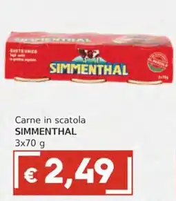 Italy Cash Carne in scatola SIMMENTHAL offerta