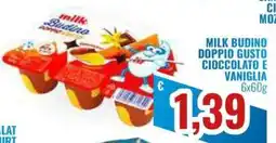 Paladini Otello Supermercato Milk Budino Doppio Gusto Cioccolato e Vaniglia offerta