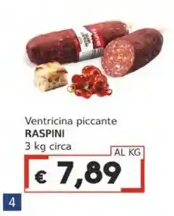 Italy Cash Ventricina piccante RASPINI offerta