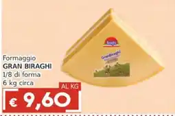 Italy Cash Formaggio GRAN BIRAGHI offerta