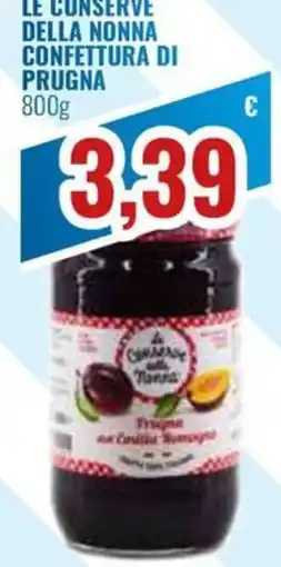 Paladini Otello Supermercato Le Conserve Della Nonna Confettura di Prugna offerta