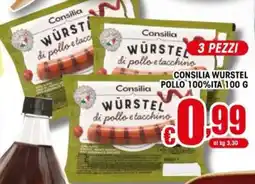 Gesad Supermercati Consilia wurstel pollo 100% ita offerta