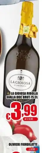Gesad Supermercati LA GIOIOSA RIBOLLA GIALLA DOC BRUT offerta