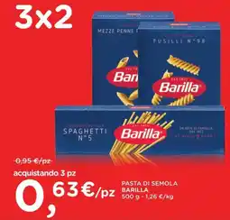 Orvea Pasta di semola Barilla offerta