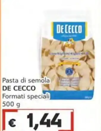Italy Cash Pasta di semola DE CECCO Formati speciali offerta