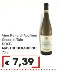 Italy Cash Vino Fiano di Avellino/ Greco di Tufo DOCG MASTROBERARDINO offerta