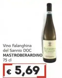 Italy Cash Vino Falanghina del Sannio DOC MASTROBERARDINO offerta